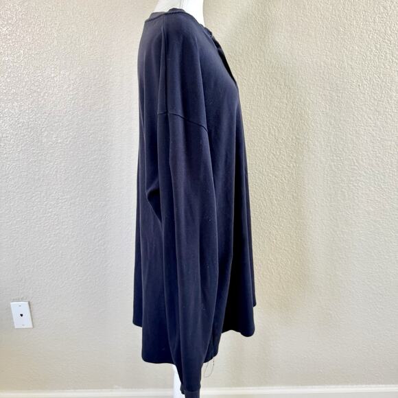 RASCO FR 3 Button Pullover Long Sleeve Shirt Men’s 2XL Flame Resistant Navy - Picture 5 of 13